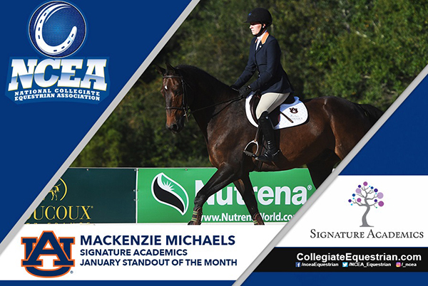NCEA Celebrates Collegiate Equestrian Athlete of the Month- Mackenzie Michaels!