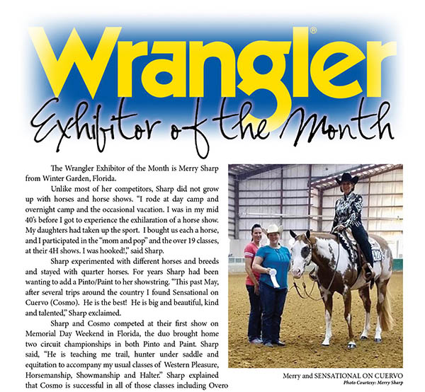 PtHA Wrangler Exhibitor of the Month- Merry Sharp