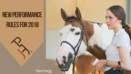 3 New 2018 APHA Performance Rules Go Into Effect April 1st