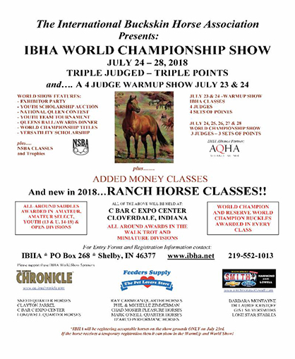 NEW Ranch Horse Classes Coming to IBHA World Show- July 24-28