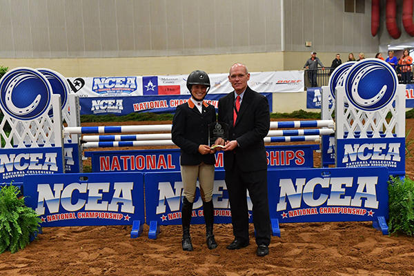 Most Outstanding Rider Equitation On The Flat- Team Tournament- Taylor St. Jacques of Auburn Equestrian 