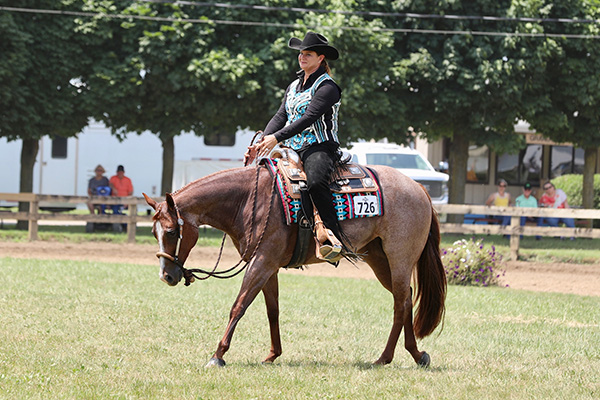 Final Western Pleasure Super Sires Champions are Rebecca Smiecinski and Nancy Wilkerson