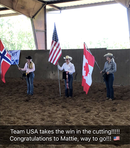 Team USA Blog- A Win During Day 3 at AQHA Youth World Cup!