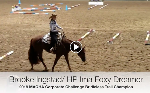 2018 MAQHA Corporate Challenge Bridleless Trail Winning Run
