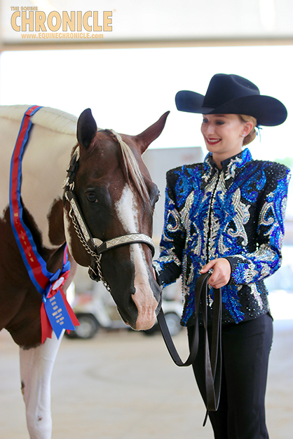 APHA World Novice Youth Showmanship Champions are Margaret Applegarth and Ady Kallay