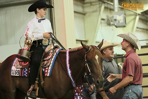 Steve Wheat and Rain Makes Me Sleepy Making Western Pleasure Great Again at AQHA Youth World in 13 and Under