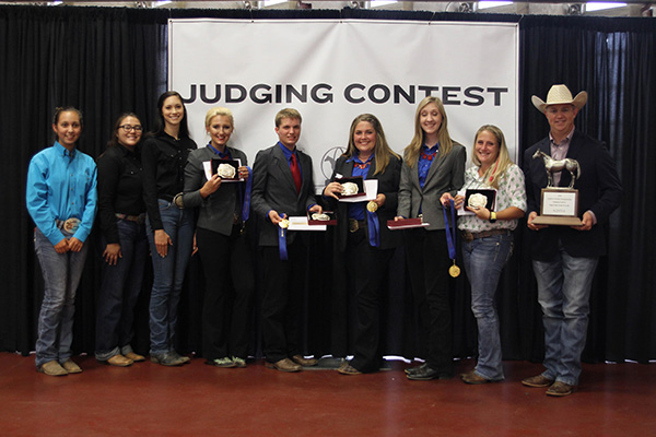 Overall Champion For AQHA Youth World Horse Judging Contest is Texas Quarter Horse