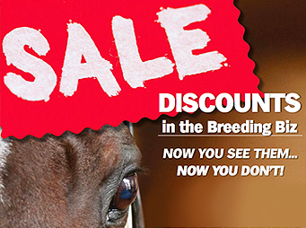 Discoυnts in the Breeding Biz – Now You See Them…Now You Don’t!