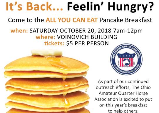 All You Can Eat Pancake Breakfast at 2018 QH Congress