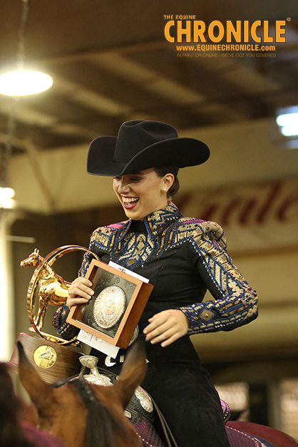 Sarah Orsak and Huntin By Moonlite Win AQHA World Amateur Horsemanship