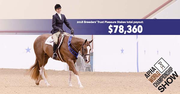 Enroll Today, Nov. 1st, to get on $50,000+ in APHA Breeders’ Trust Pleasure Stakes Payout