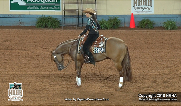 Tish Fappani and Icecube Stay Cool to Win Three-Way Runoff For NRHA Non Pro Futurity