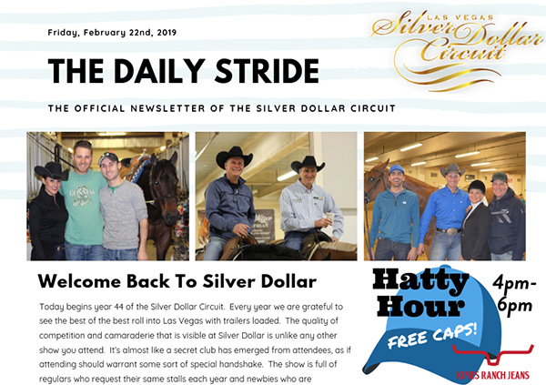 The Daily Stride From Silver Dollar Circuit- 2/22