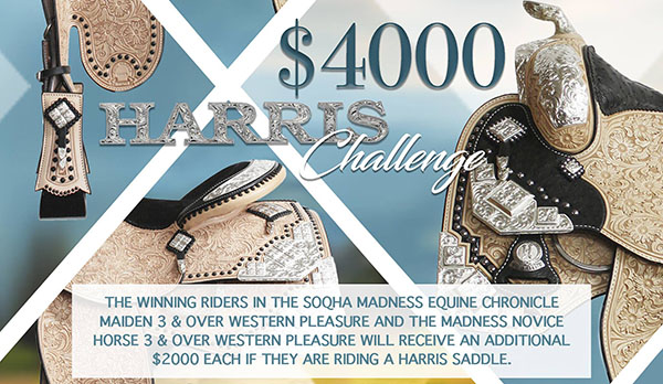 $4,000 Harris Challenge in SOQHA Madness Equine Chronicle Maiden and Novice Horse WP