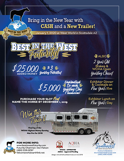 Best in the West Futurity is Final Leg of WCHA Highest Money Earning Non Pro Competition