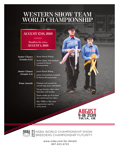 NSBA World Western Show Team Championships