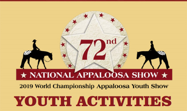 Schedule of Youth Activities For Appaloosa Youth World Show and Nationals