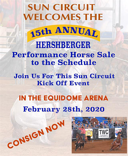 Arizona Sun Circuit Announces Addition of Hershberger Performance Sale