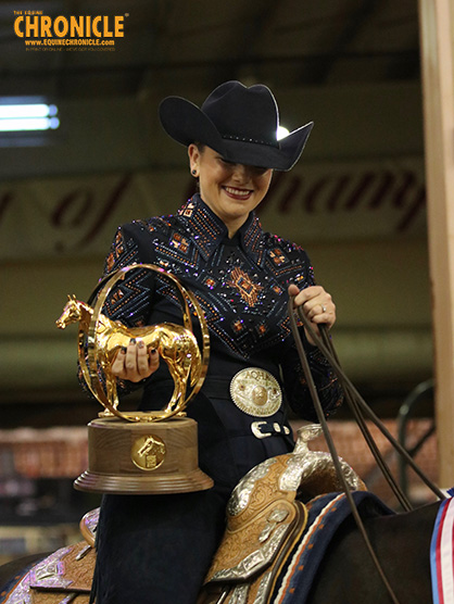 Whitney Vicars and Southwestern Gunman Win AQHA World Amateur Horsemanship