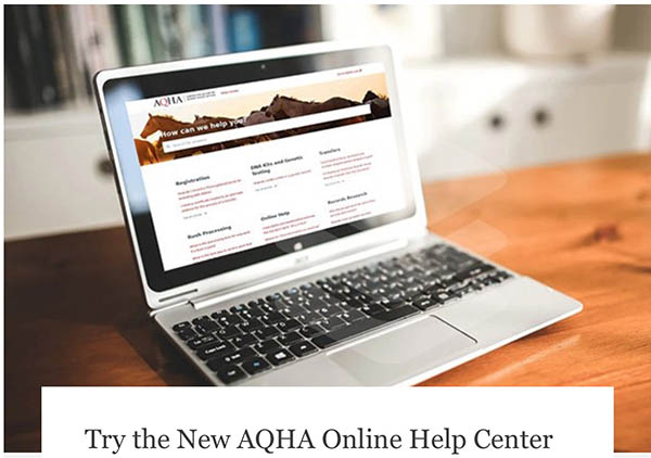 Introducing AQHA’s New Online Help Center
