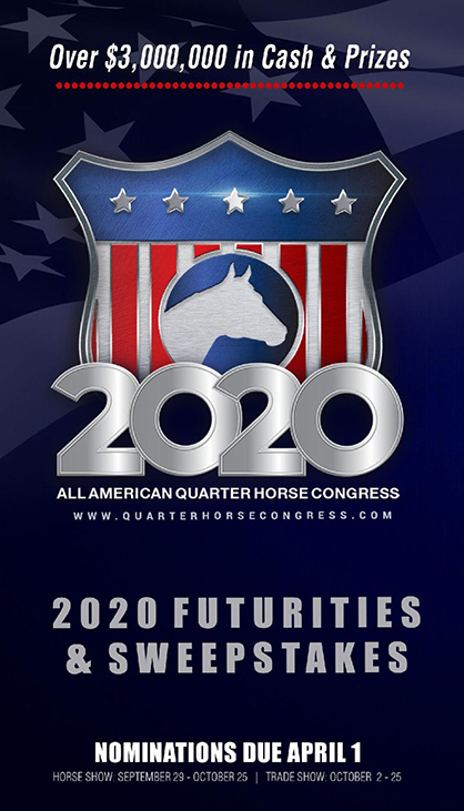 2020 All American Quarter Horse Congress Futurities & Sweepstakes Entry Book is Live