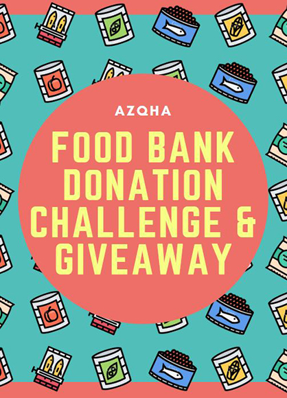 AzQHA Food Bank Donation Challenge and Giveaway