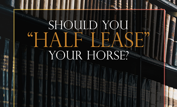 Should You “Half Lease” Your Horse?