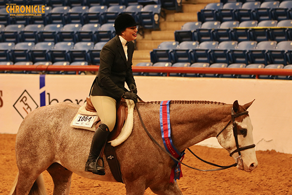 Calli Rouse/My Sweetest Loper Win Yearling Longe Line, Samantha Sullo/Time Well Spent Win Novice Amateur Eq at APHA World