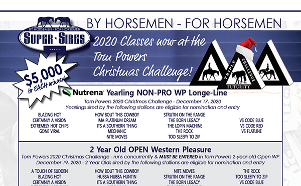 Super Sires Classes at 2020 Tom Powers