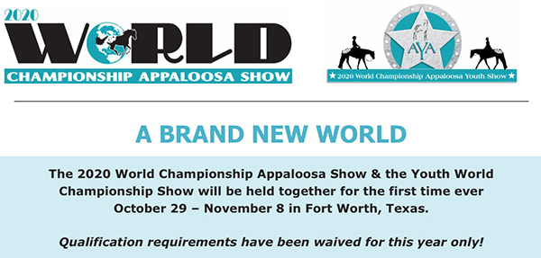 Entries Now Open For Appaloosa World Show