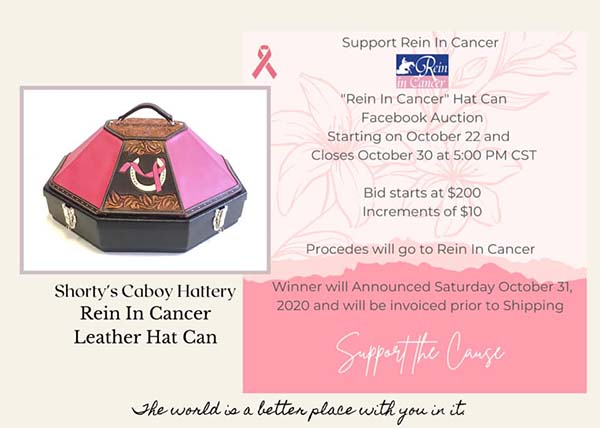 Shortys Caboy Hattery Hat Can Auction For Rein In Cancer