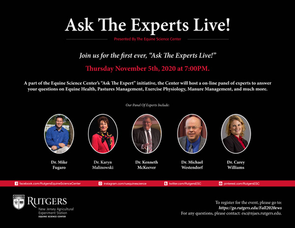 Ask the Equine Experts LIVE, Tonight