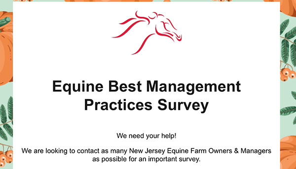 Equine Best Management Practices Survey