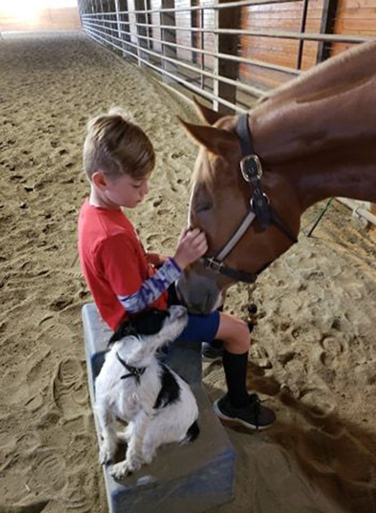 EC Photo of the Day- a Boy, a Dog, and a Horse