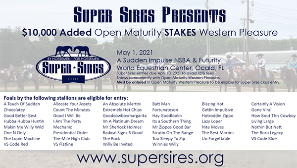 Super Sires Adds $10,000 Open Maturity Stakes in 2021