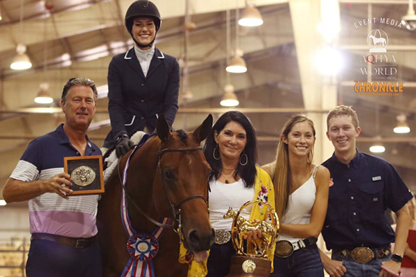 Alexia Tordoff and Abigail Cole Win 14-18 Hunter Under Saddle at AQHA Youth World