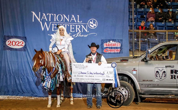 “Lady Gaga” Wins $25,000 Freestyle Reining at National Western Stock Show