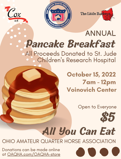 OAQHA Hosts Pancake Breakfast to Benefit St. Jude Children’s Research Hospital