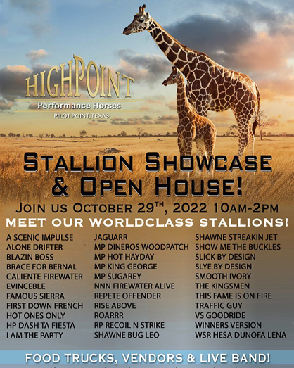 2022 Highpoint Stallion Showcase & Open House