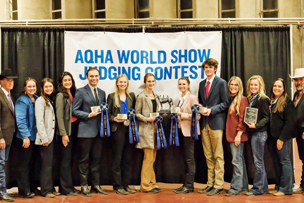 2022 AQHA Collegiate Horse Judging Contest Champions