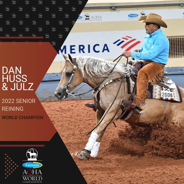 Dan Huss Wins 2022 L3 Senior Reining On Julz, Daughter of Ms Dreamy