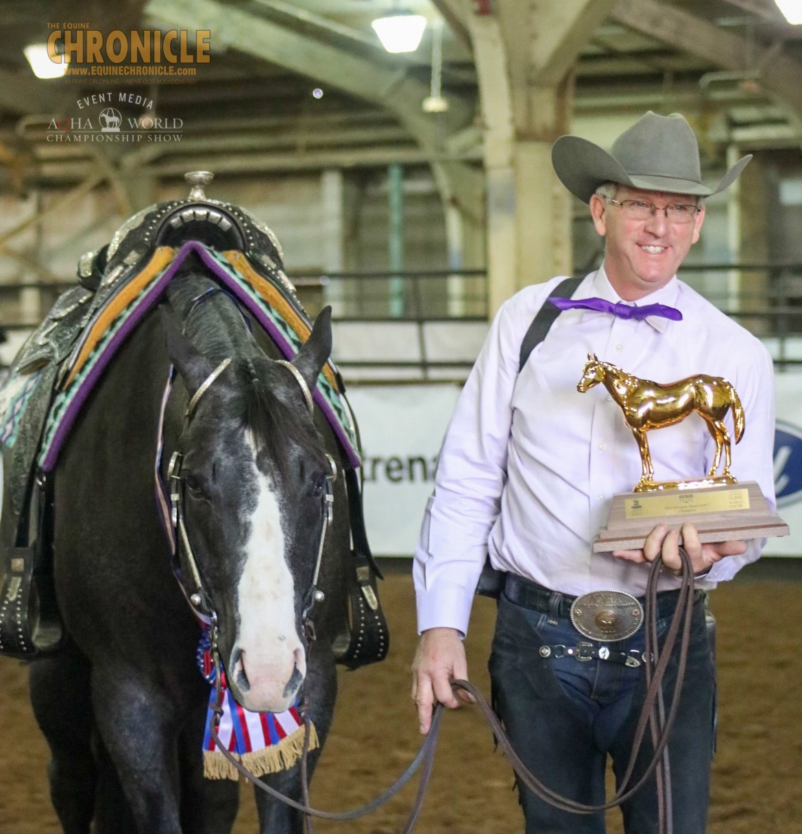 Robin Frid wins L2 Senior Western Riding with VS Top Gun for Anne Oldfather