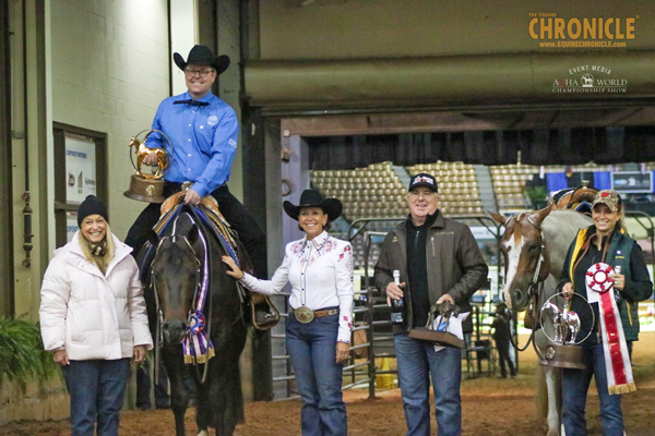 Jeffrey Johns Rides in Historic Tiebreaker for AQHA World and Reserve Amateur Trail Tiles