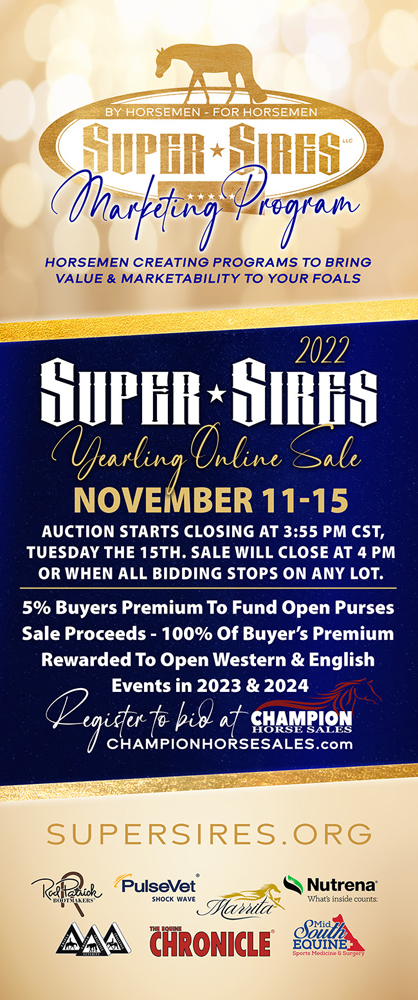Super Sires 2nd Annual Online Yearling Sale Starts TODAY