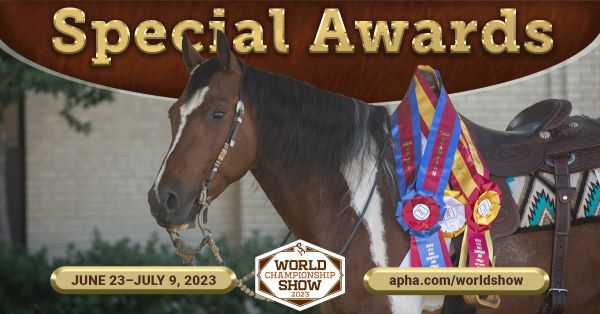 Special Awards Galore at the 2023 APHA World Championship Show
