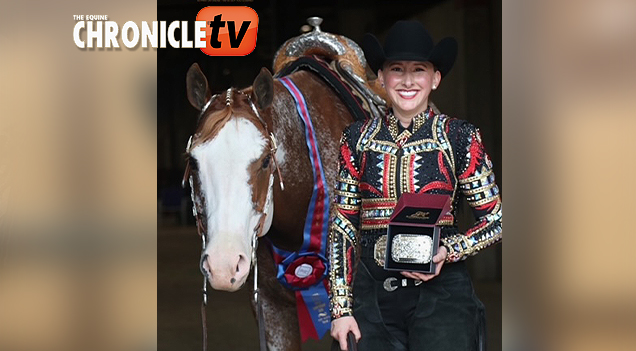 Spencer Chelwick and Hesa Good Ride win Amateur Trail at APHA World!