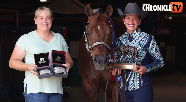 Vanessa Froman and My Dream Remembered win Masters Amateur Showmanship at the APHA World Show!