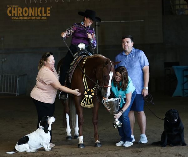 Courtney Laney wins the Color BCF 2 Year Old Limited Open Western Pleasure with Dee From Tennessee