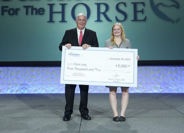 Texas A&M University Veterinary Student Receives 3rd Annual Dr. Bill Rood Leadership Scholarship from The Foundation for the Horse