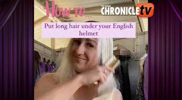 How to Put Long Hair Under Your English Helmet